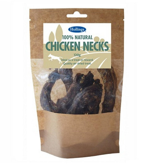 Hollings 100% Natural Chicken Necks 120g x 8 Hollings