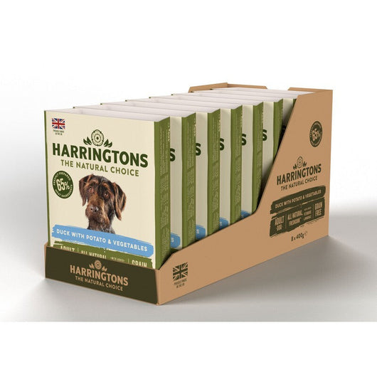 Harringtons Wet Duck & Potato Dog Food Trays 400g x 8 Harringtons