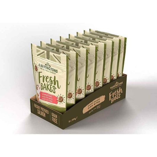 Harringtons Salmon Roll Treats 100g x 8 Harringtons