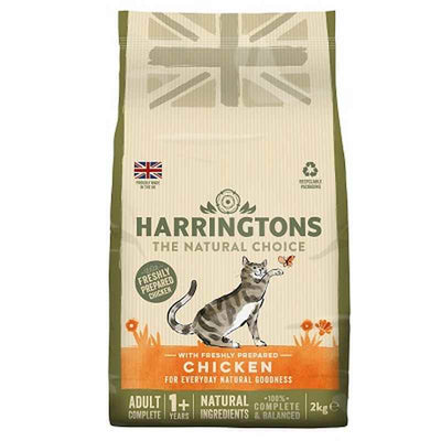 Harringtons Cat Adult Chicken 2kg x 4 Harringtons