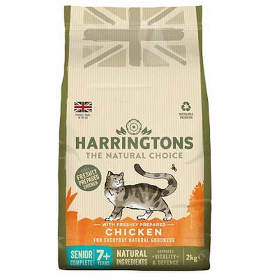 Harringtons Cat Senior Chicken 2kg x 4 Harringtons