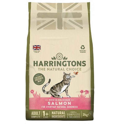 Harringtons Cat Adult Salmon 2kg x 4 Harringtons
