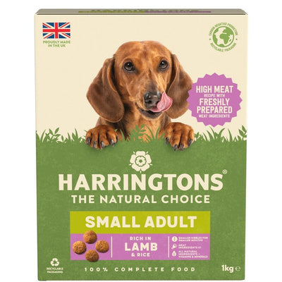 Harringtons Small Dog Adult rich in Lamb & Rice 1kg x 5 Harringtons