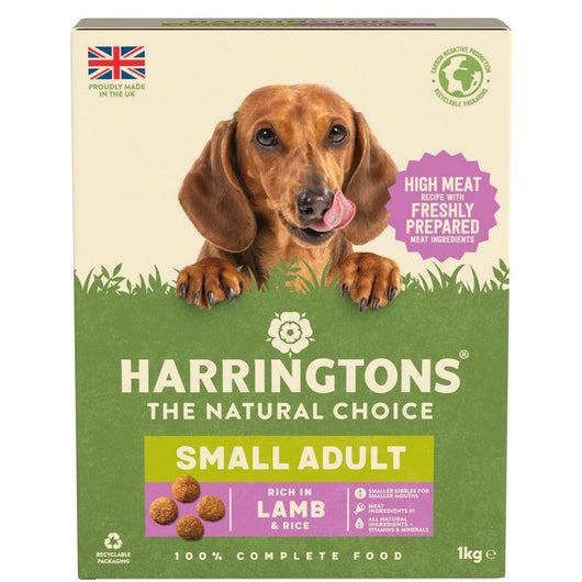 Harringtons Small Dog Adult rich in Lamb & Rice 1kg x 5 Harringtons