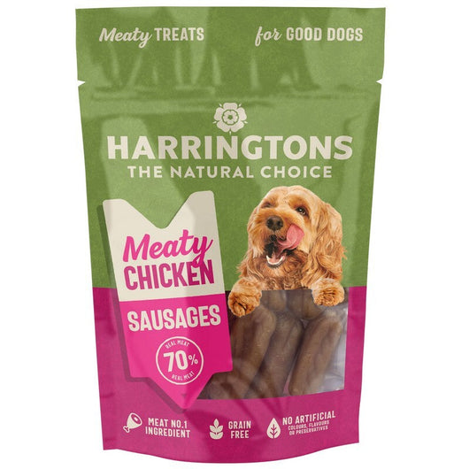 Harringtons Natural Choice Meaty Chicken Sausages Treats 70g x 8 Harringtons