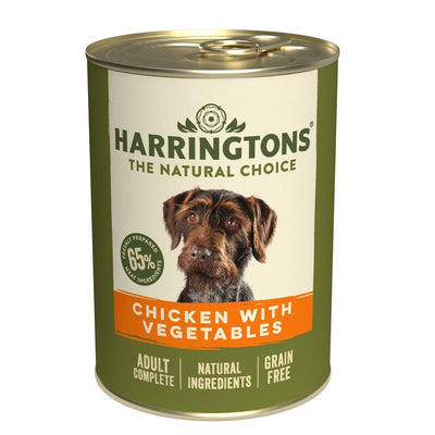 Harringtons Tins Adult Grain Free Chicken with Vegetables 400g x 6 Harringtons