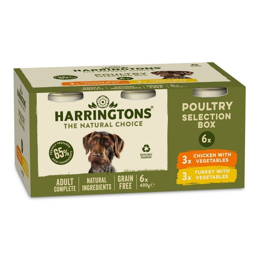 Harringtons Tins Adult Grain Free Variety Multipack 400g x 6 Harringtons