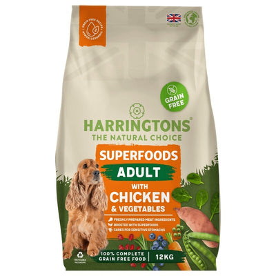 Harringtons Adult Grain Free Superfoods Chicken & Veg 12kg Harringtons