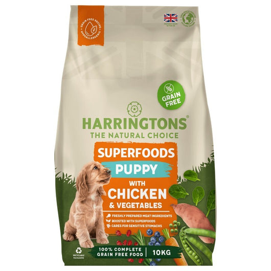 Harringtons Puppy Grain Free Superfoods Chicken & Veg 10kg Harringtons