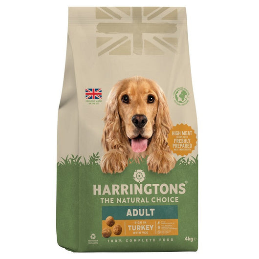 Harringtons Adult rich in Turkey & Veg 4kg x 3 Harringtons