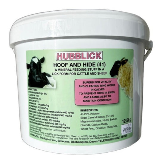 Hubblick Hoof & Hide Cattle and Sheep 12.5kg Hubblick
