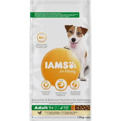 Iams Dog Adult Small/Medium Chicken 12kg IAMS