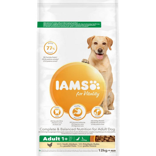 Iams Dog Adult Large Chicken 12kg IAMS