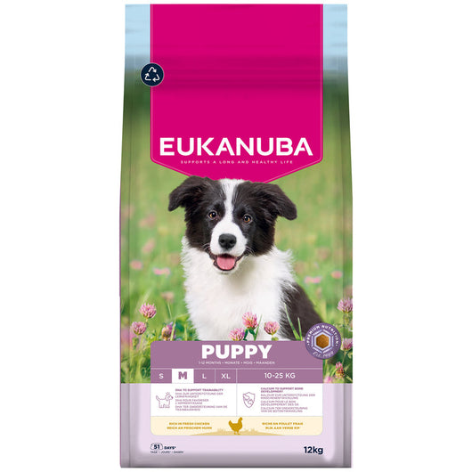 Eukanuba Puppy Medium Breed Chicken 12kg Eukanuba