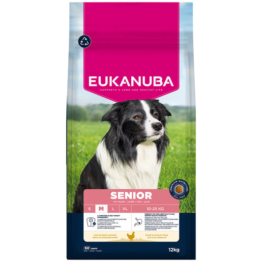 Eukanuba Senior Medium Breed Chicken 12kg Eukanuba