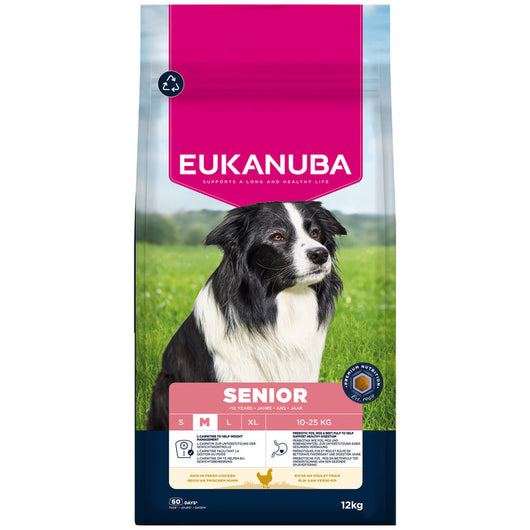 Eukanuba Senior Medium Breed Chicken 12kg Eukanuba