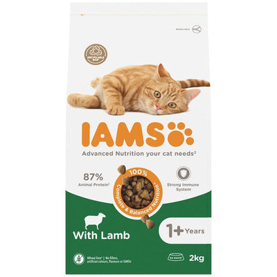 Iams Cat Adult with Lamb 2kg x 2 Iams