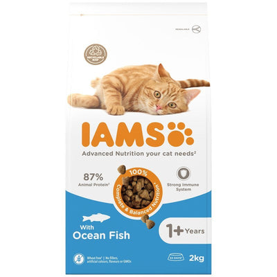 Iams Cat Adult with Ocean Fish 2kg x 2 Iams
