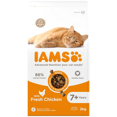 Iams Cat Senior with Chicken 2kg x 2 Iams
