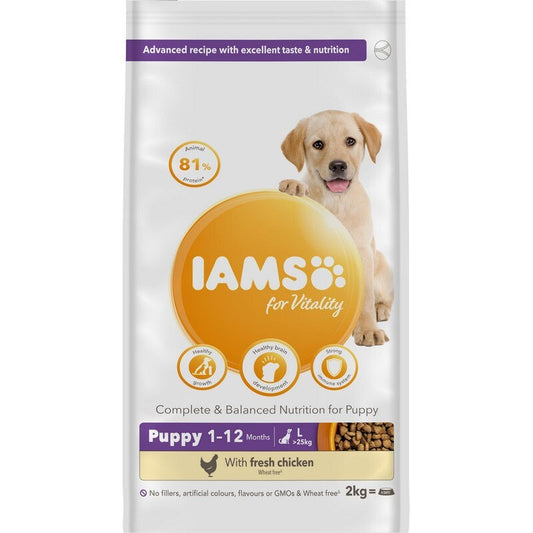 Iams Puppy Large Chicken 2kg x 2 Iams