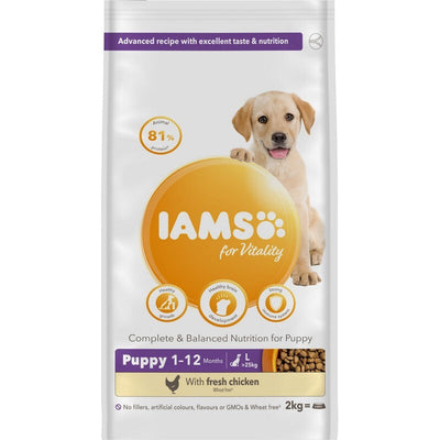 Iams Puppy Large Chicken 2kg x 2 Iams