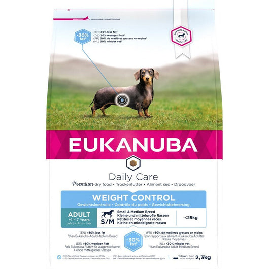 Eukanuba Daily Care Weight Control Small Medium Breed 2.3kg x 3 Eukanuba