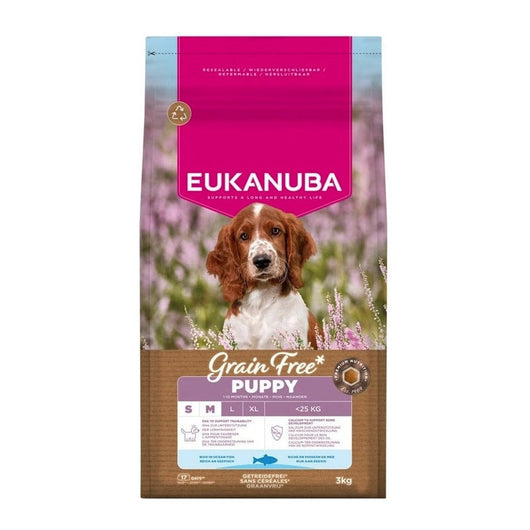 Eukanuba Puppy Small/Medium Grain Free Ocean Fish 3kg x 3 Eukanuba