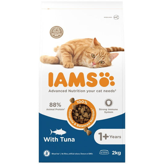 Iams Cat Adult with Tuna 2kg x 2 Iams
