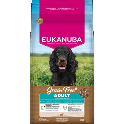 Eukanuba Adult Grain Free All Breeds Venison 3kg x 3 Eukanuba