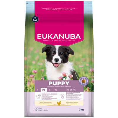 Eukanuba Puppy Medium Breed Chicken 3 kg x 3 Eukanuba
