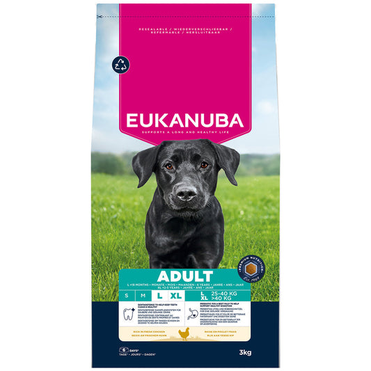Eukanuba Adult Large Breed Chicken 3 kg x 3 Eukanuba