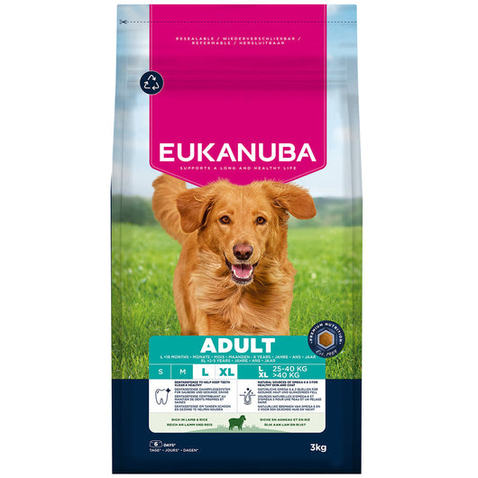 Eukanuba Adult Large Breed Lamb & Rice 3 kg x 3 Eukanuba
