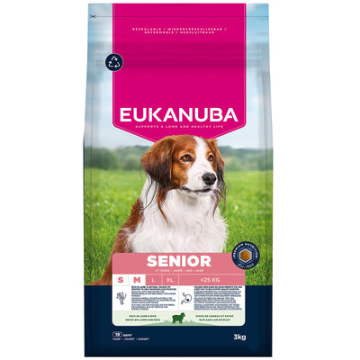 Eukanuba Senior Small Medium Breed Lamb & Rice 3 kg x 3 Eukanuba