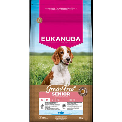 Eukanuba Senior Small/Medium Grain Free Ocean Fish 3kg x 3 Eukanuba