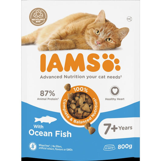 Iams Cat Senior with Ocean Fish 800g Iams