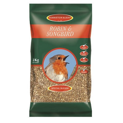 Johnston & Jeff Robin Mix With Insects 2kg x 6 Johnston & Jeff