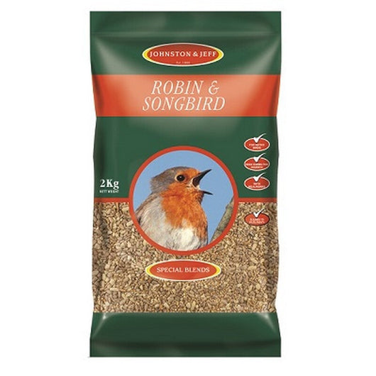 Johnston & Jeff Robin Mix With Insects 2kg x 6 Johnston & Jeff