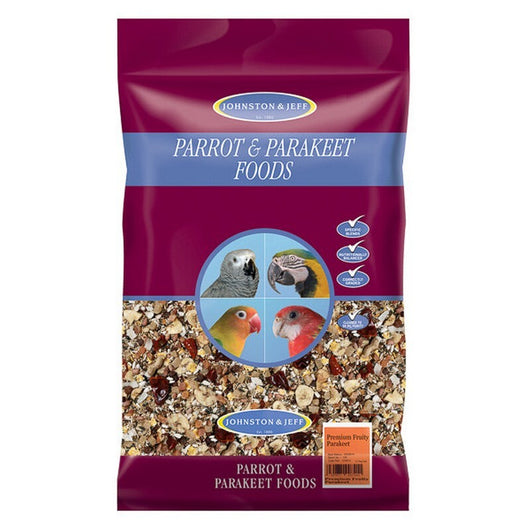 Johnston & Jeff Premium Fruity Parakeet Mix 1kg x 6 Johnston & Jeff