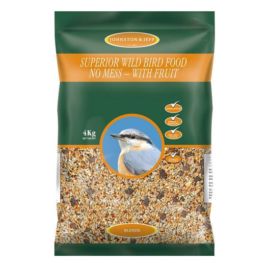 Johnston & Jeff Superior Wild Bird with Fruit No Mess 4kg Johnston & Jeff