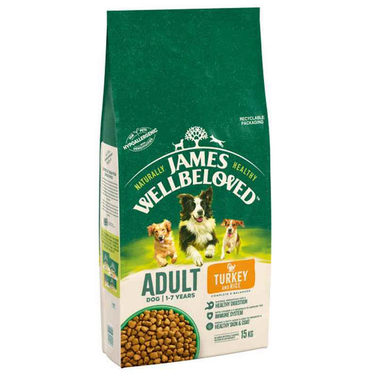 James Wellbeloved Adult Turkey & Rice 15kg James Wellbeloved