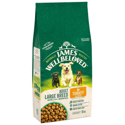 James Wellbeloved Adult Large Breed Turkey & Rice 15kg James Wellbeloved