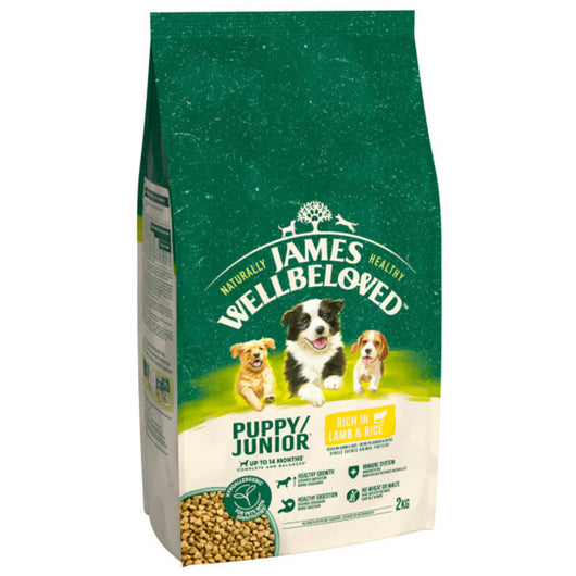 James Wellbeloved Puppy/Junior Lamb & Rice 2kg James Wellbeloved