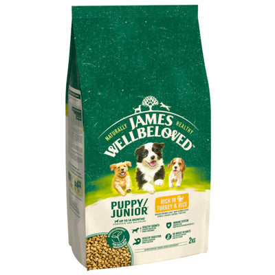 James Wellbeloved Puppy/Junior Turkey & Rice 2kg James Wellbeloved