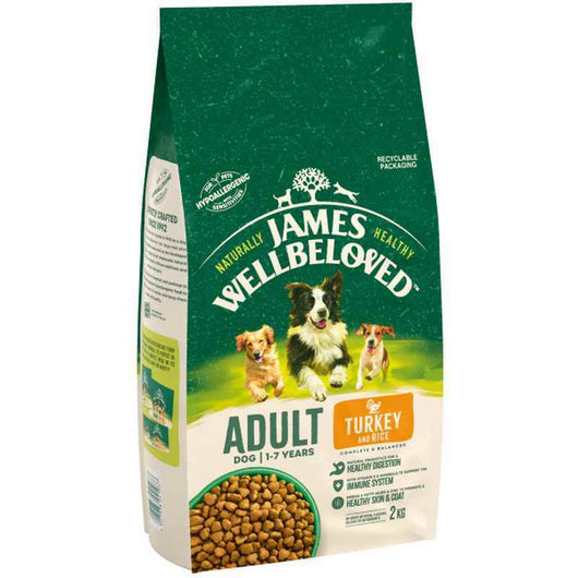 James Wellbeloved Adult Turkey & Rice 2kg James Wellbeloved