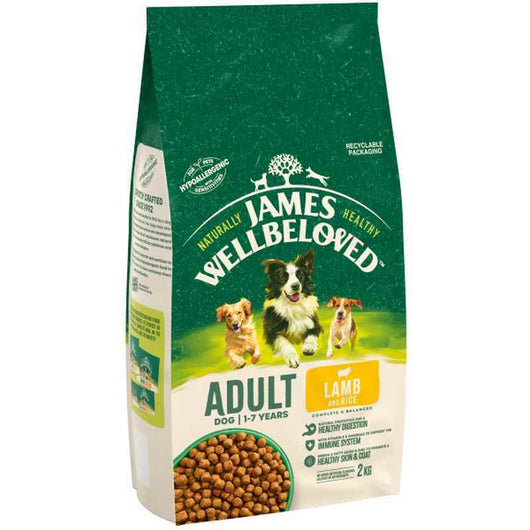 James Wellbeloved Adult Lamb & Rice 2kg James Wellbeloved
