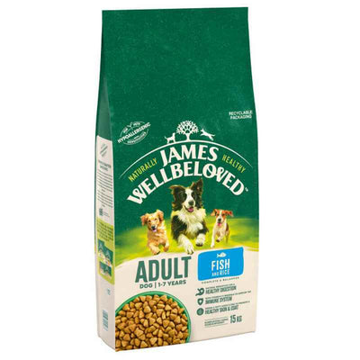James Wellbeloved Adult Fish & Rice 15kg James Wellbeloved