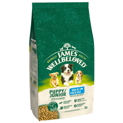 James Wellbeloved Puppy/Junior Fish & Rice 2kg James Wellbeloved