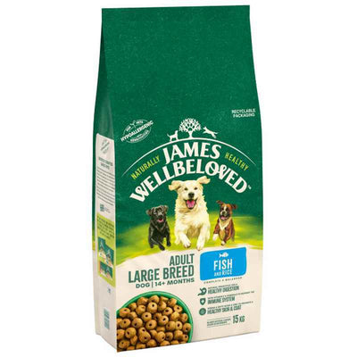 James Wellbeloved Adult Large Breed Fish & Rice 15kg James Wellbeloved