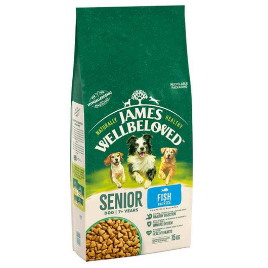 James Wellbeloved Senior Fish & Rice 15kg James Wellbeloved