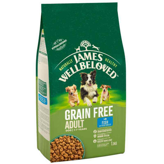James Wellbeloved Adult Grain Free Fish & Vegetable 1.5kg James Wellbeloved